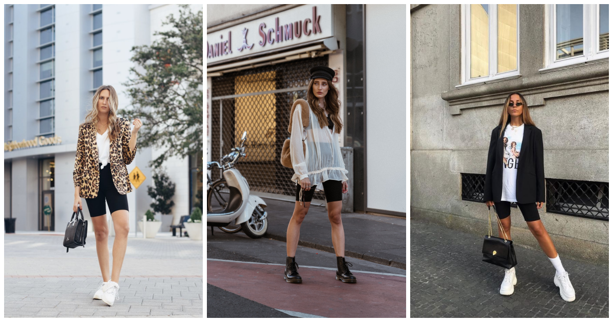 12 prijedloga kako stilizirati biciklističke hlače u trendi look