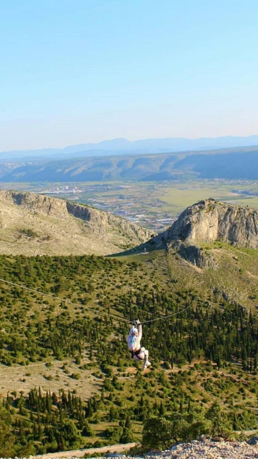 Zipline Fortica u blizini Mostara – doživljaj koji ćete pamtiti