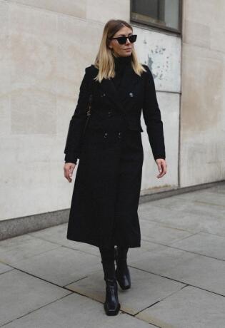16 najljepših high street modela crnog kaputa za chic jesenski look