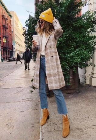 21 street style outfit koji potvrđuje da je karirani kaput zvijezda ovosezonskih kombinacija