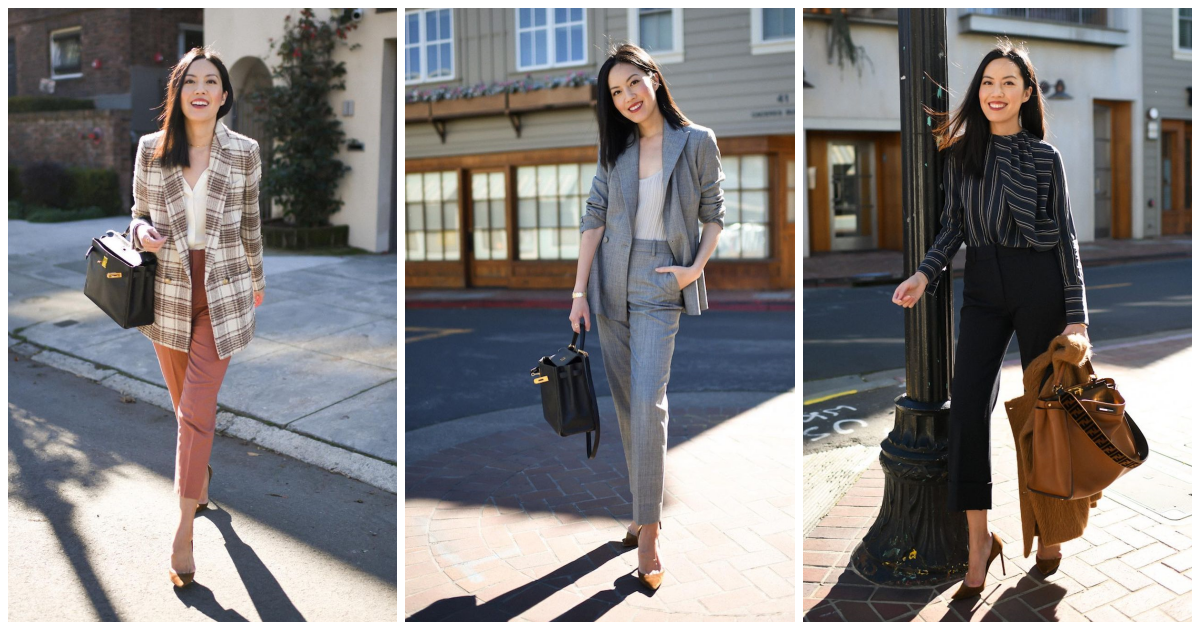11 stylish kombinacija blogerice Anh kao inspiracija za poslovne kombinacije