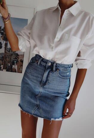 Jeans suknja ljetni je favorit Instagram cura. Evo kako ju nositi.