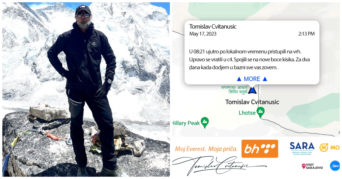 Misija ispunjena! Tomo Cvitanušić se popeo na krov svijeta - Mount Everest!