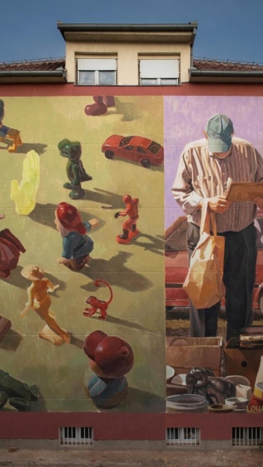 Ilustrator iz Zagreba oslikao impresivan mural u Mostaru. Pogledajte kako izgleda!