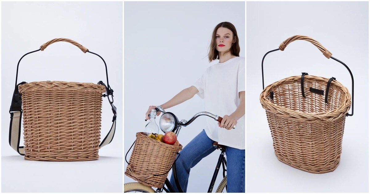 Zara ima preslatku košaru za bicikl koju možete nositi i preko tijela