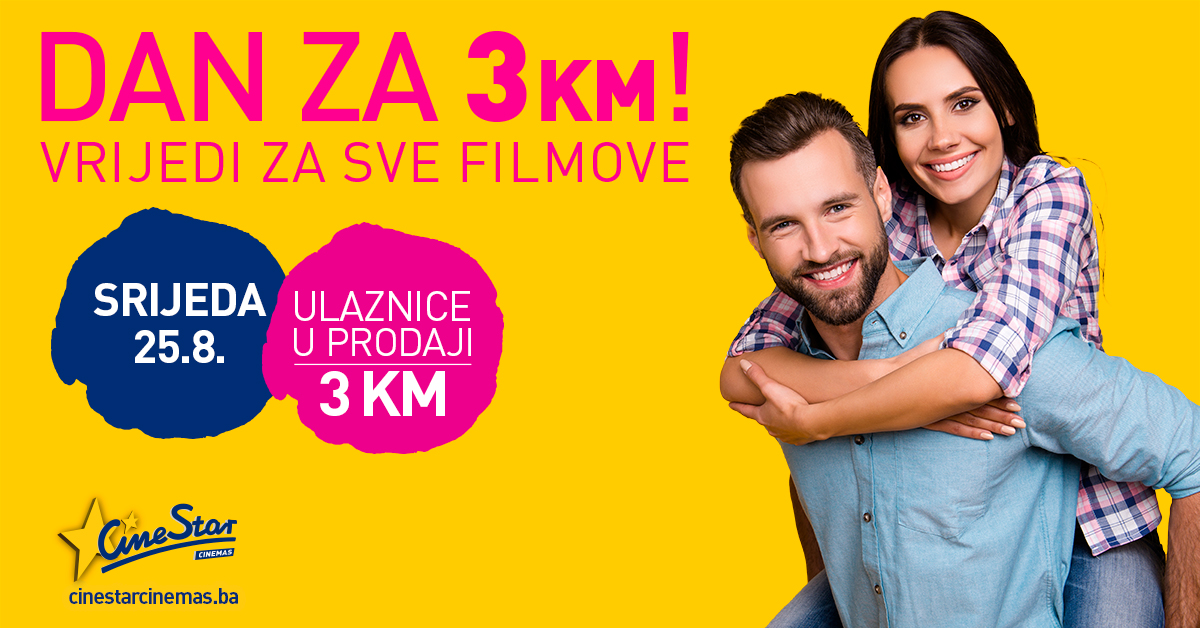 Ova sjajna akcija razlog je više zašto već naredne srijede želimo ići u CineStar!