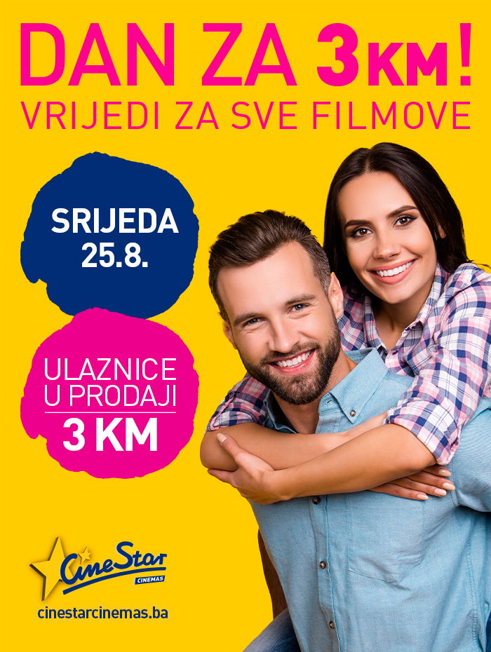 Ova sjajna akcija razlog je više zašto već naredne srijede želimo ići u CineStar!