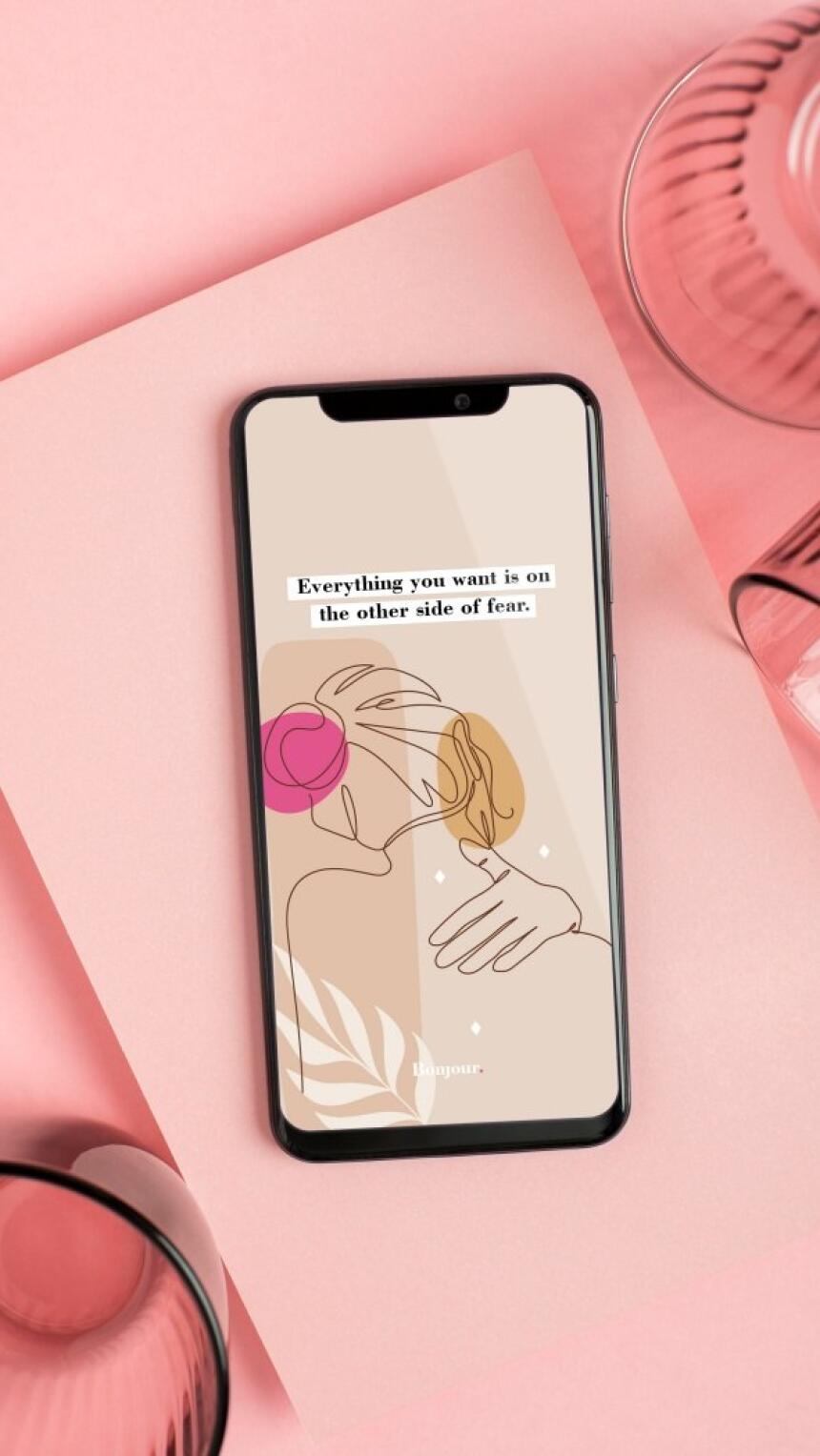 Besplatno preuzmi inspirativni Bonjour.screensaver za svoj mobitel i računalo!