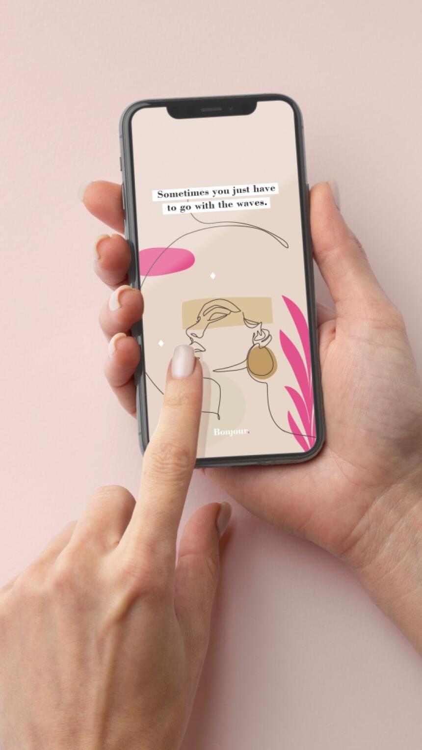Besplatno preuzmi inspirativni Bonjour.screensaver za svoj mobitel i računalo u 7. mjesecu!