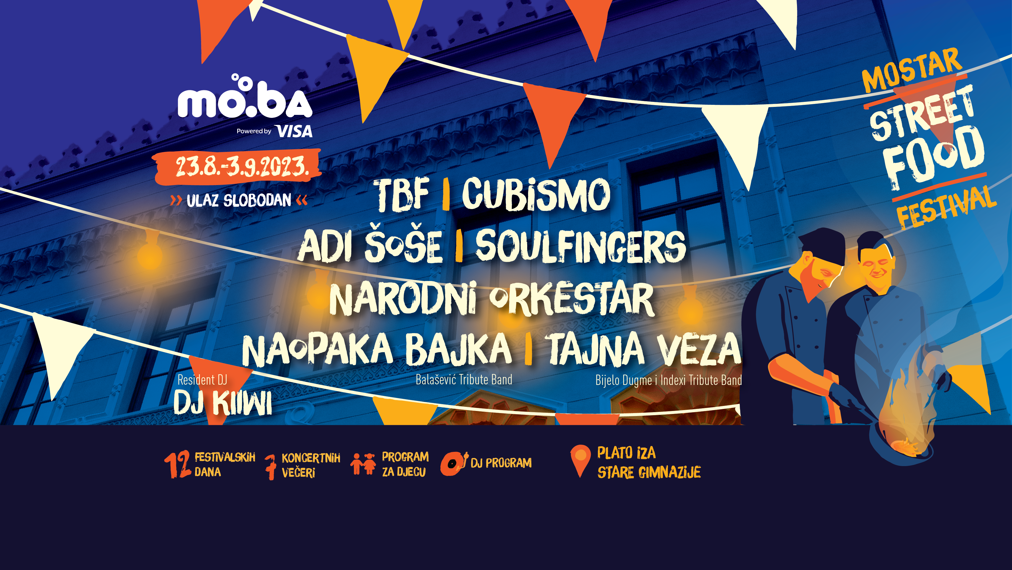 Moba Street Food Festival uz odličnu hranu donosi i bogat koncertni i zabavni program