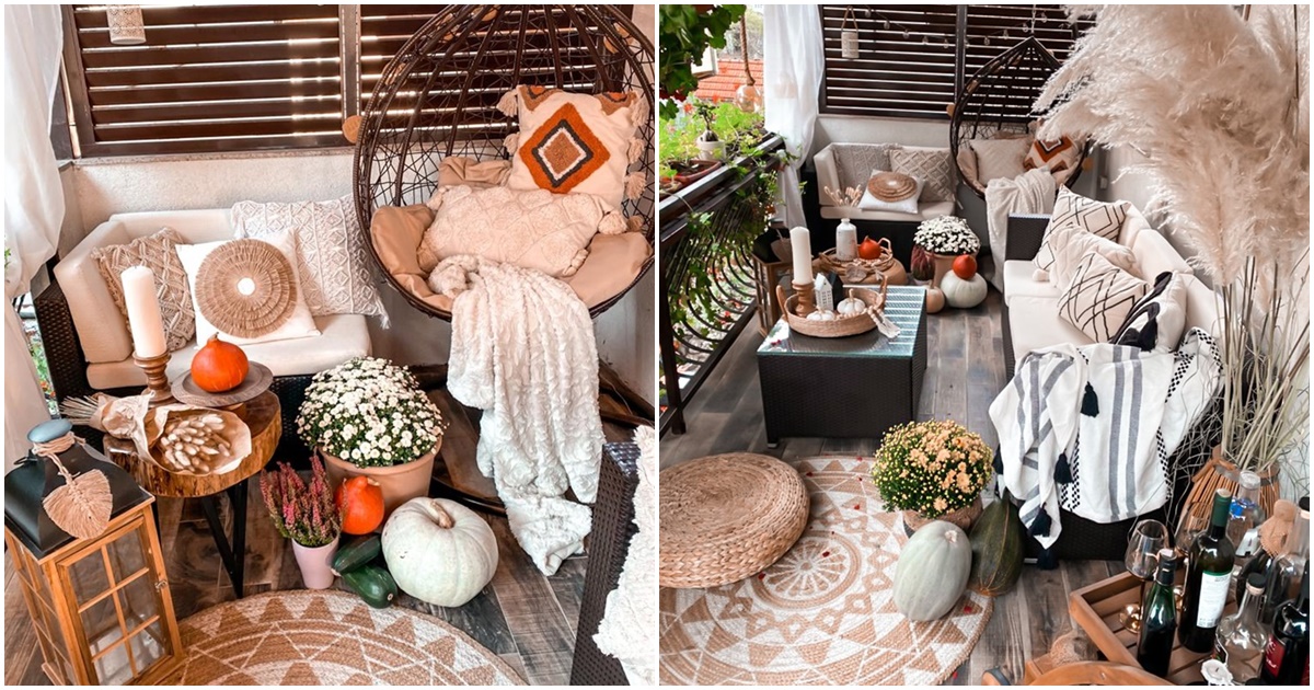 Ovaj preslatki, cozy, jesenski balkon se nalazi u Konjicu, a Amira Hondo nam je otkrila sve o uređenju