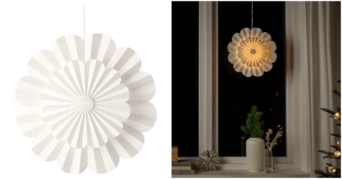 Ikea lampa u obliku cvijeta je jedna od najslađih dekoracija ovih praznika
