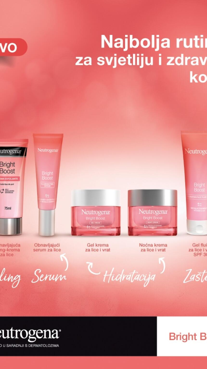 Ako ste u 30im i tražite jedinstvenu liniju njege kože, Neutrogena® predstavlja Bright Boost pre-ageing liniju