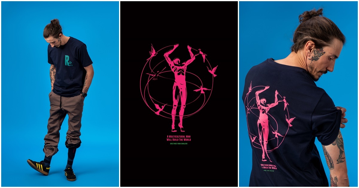 Pozdrav iz Sarajeva: REVOLT Clothing nova kolekcija s crtežom 'Multikulturalnog čovjeka'