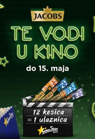 Uživaj u Jacobs kafi i nabavi karte za CineStar kino!