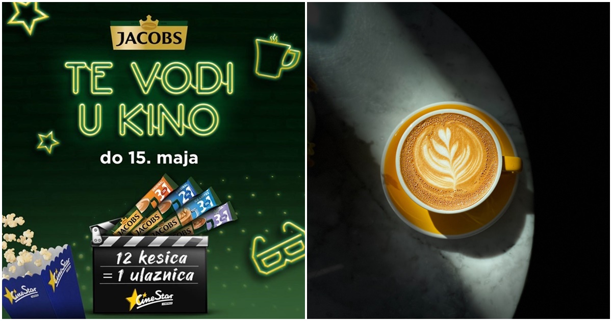 Uživaj u Jacobs kafi i nabavi karte za CineStar kino!