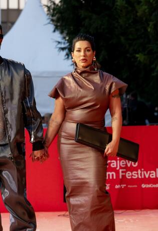 Seka Aleksić na crvenom tepihu Sarajevo Film Festivala u Rick Owens kreaciji
