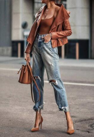 Efektna kožna jakna u 10 street style kombinacija