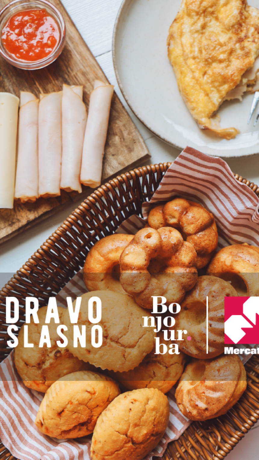 Zdravo i slasno by Bonjour.ba i Mercator: Muffini s ajvarom