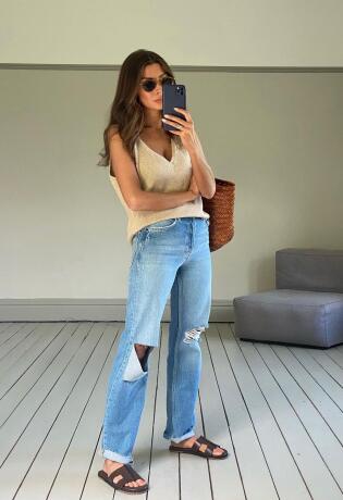 Kako kombinirati jeans tijekom ljetnih dana? Posudite ideje od ovih dama.
