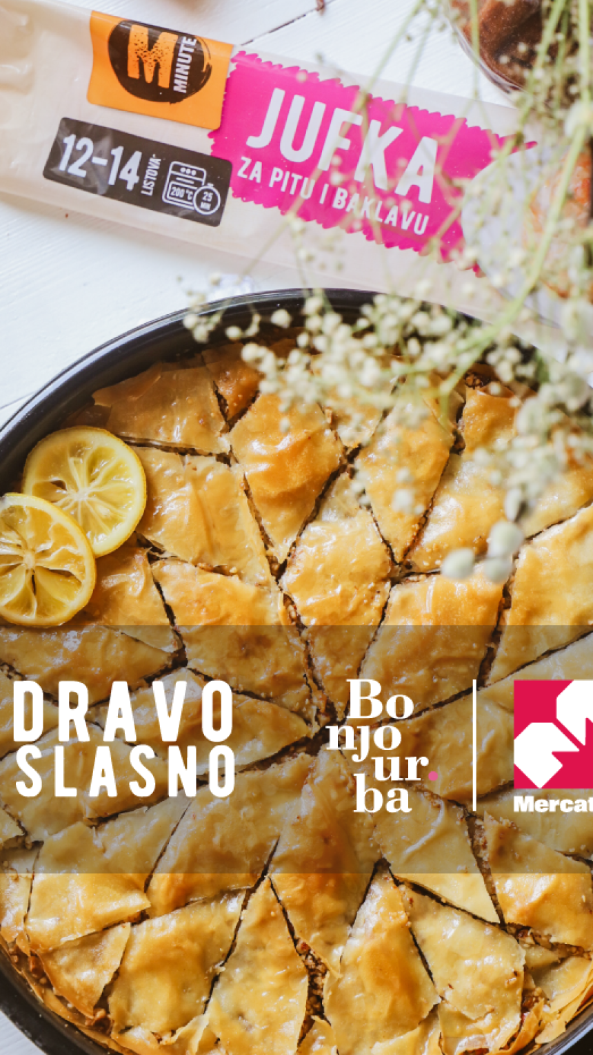 Zdravo i slasno by Bonjour.ba i Mercator: Baklava bez bijelog šećera naš je novi omiljeni desert
