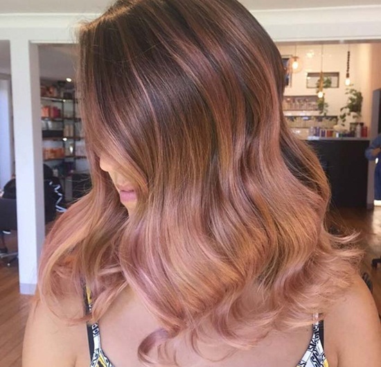 rose gold hair colors ideas hairstyles40